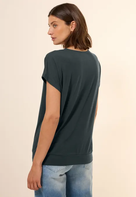 V-Neck T-Shirt slate khaki
