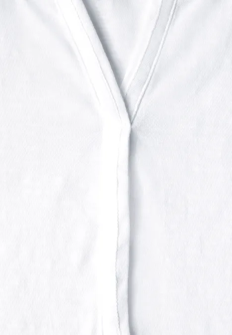 T-Shirt im Tunika-Look White