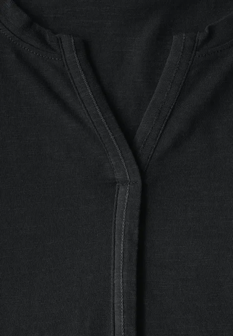 T-Shirt im Tunika-Look Black