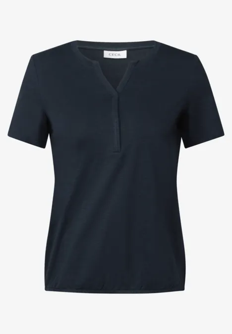 T-Shirt im Tunika-Look universal blue