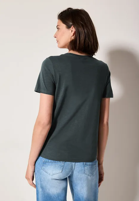 T-Shirt im Tunika-Look slate khaki