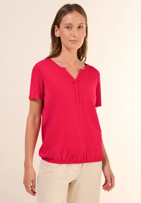 T-Shirt im Tunika-Look glazed apple red