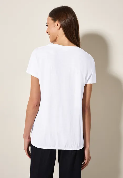 Shirt im Tunika-Look White