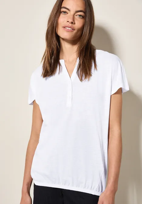 Shirt im Tunika-Look White