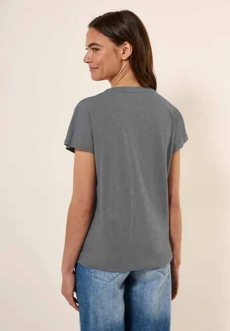 Shirt im Tunika-Look graphite light grey