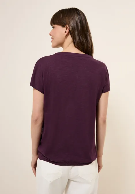 Shirt im Tunika-Look deep berry