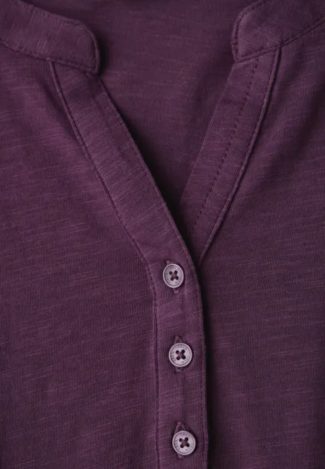 Shirt im Tunika-Look deep berry