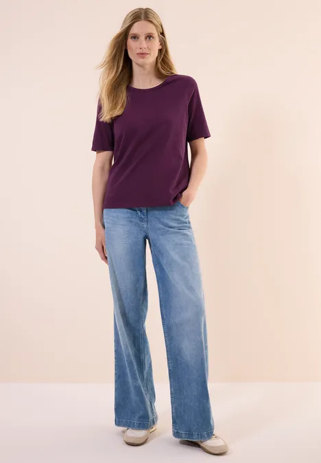Basic T-Shirt deep berry