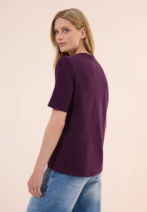 Basic T-Shirt deep berry