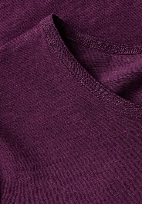 Basic T-Shirt deep berry