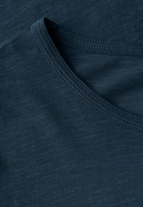Basic T-Shirt dark petrol blue