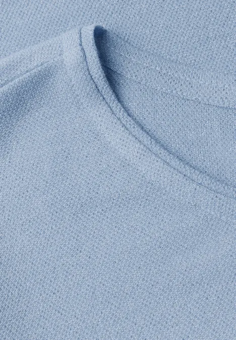 Glitzerndes T-Shirt pastel blue