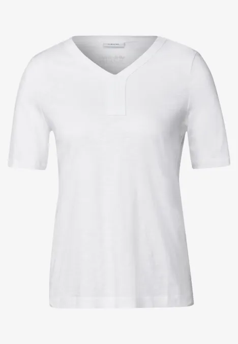 T-Shirt im Tunika-Look White