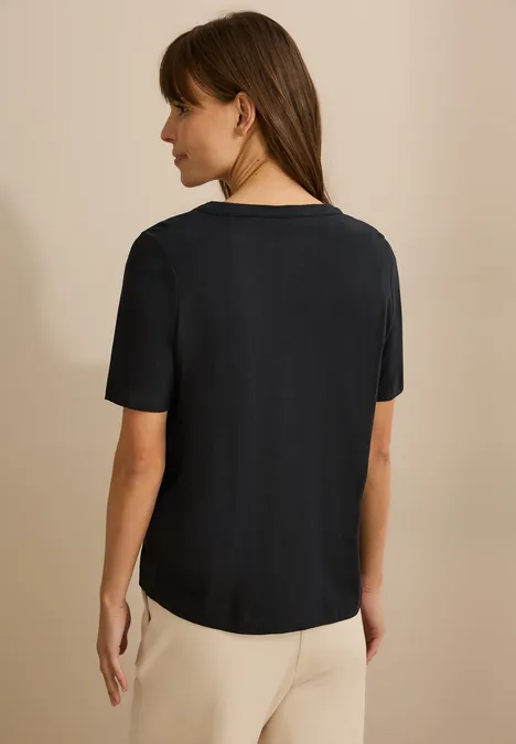 T-Shirt im Tunika-Look Black