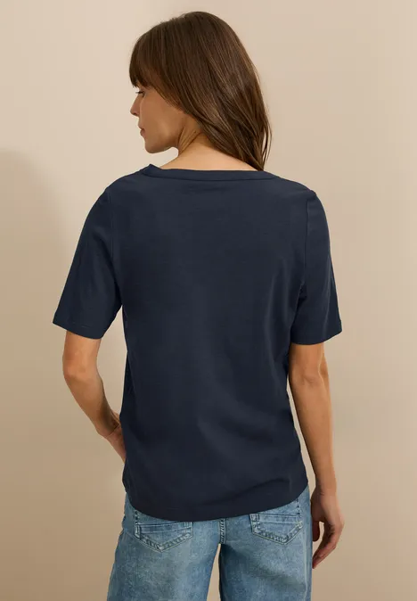 T-Shirt im Tunika-Look universal blue