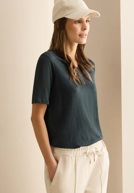 T-Shirt im Tunika-Look slate khaki