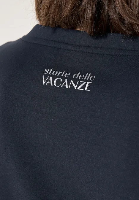 T-Shirt mit Wording universal blue