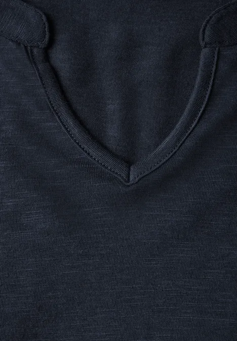T-Shirt im Tunika-Look universal blue