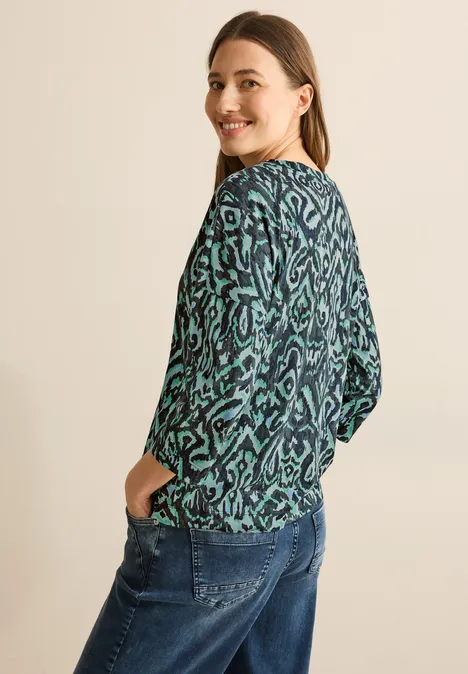 Gemustertes Shirt slate khaki