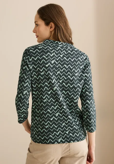 Shirt mit Minimal Print slate khaki