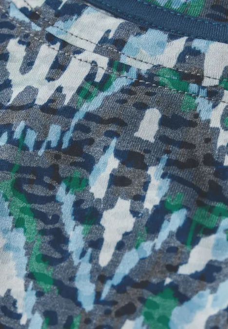 Shirt mit Ornamentmuster universal blue