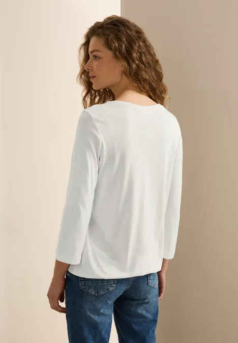 Shirt im Tunika-Look vanilla white