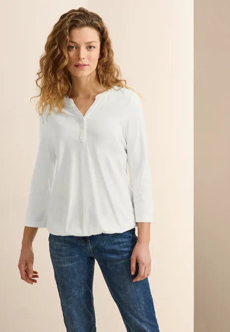 Shirt im Tunika-Look vanilla white
