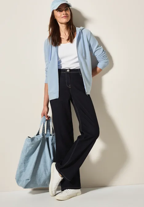 Two-Tone Kapuzenjacke pastel blue