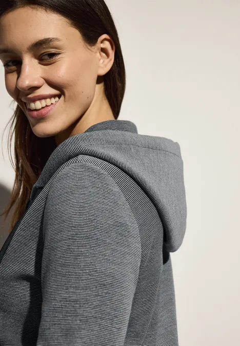 Tweekleurig jack met capuchon slate khaki