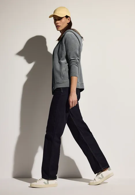 Tweekleurig jack met capuchon slate khaki