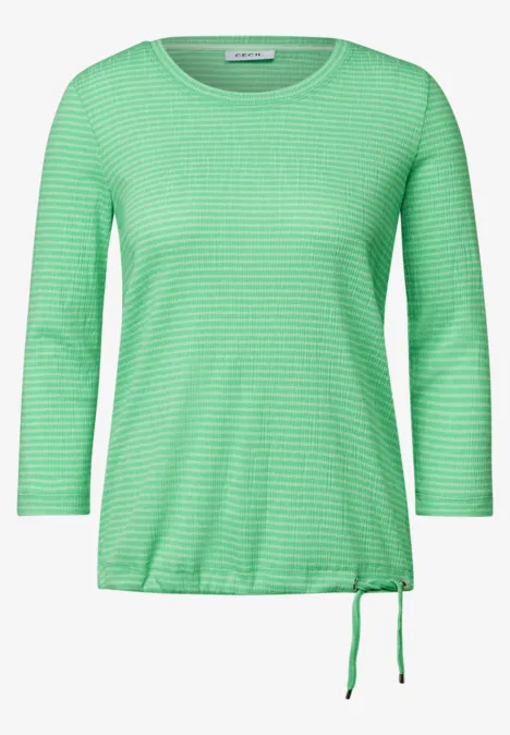 Gestreept shirt iced neon green