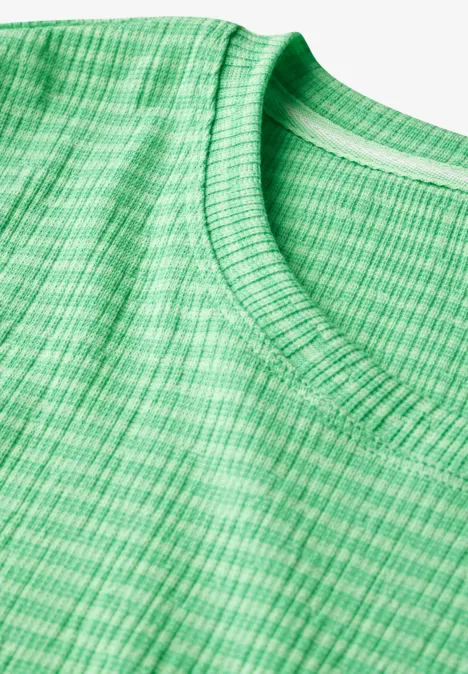 T-shirt à rayures iced neon green
