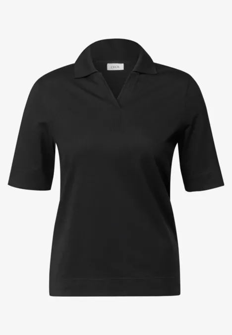 Piqué Poloshirt Black