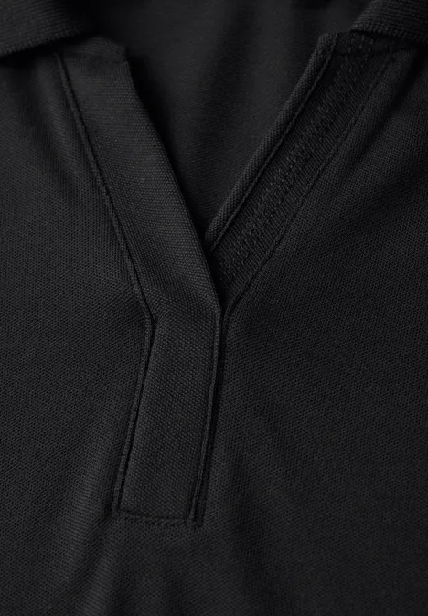 Piqué Poloshirt Black