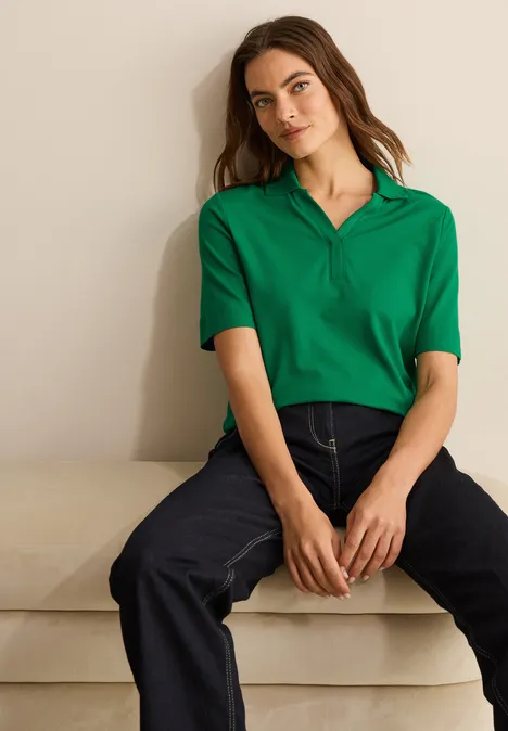 Piqué Poloshirt garden green