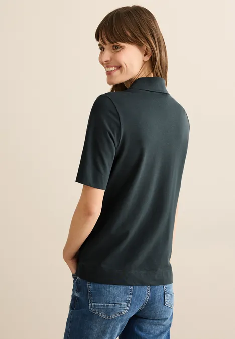 Piqué Poloshirt slate khaki