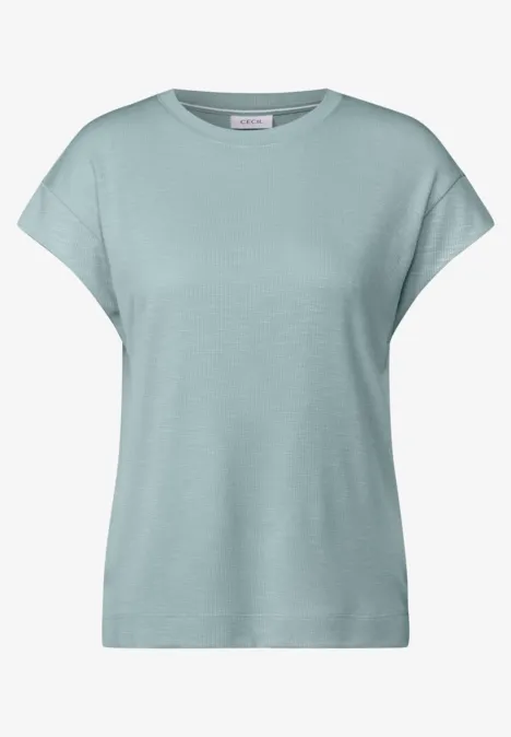 Softes Strukturshirt cool salvia green