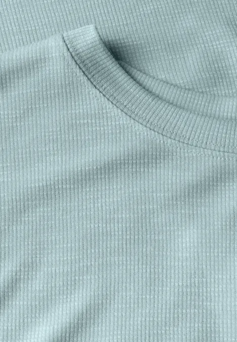 Softes Strukturshirt cool salvia green