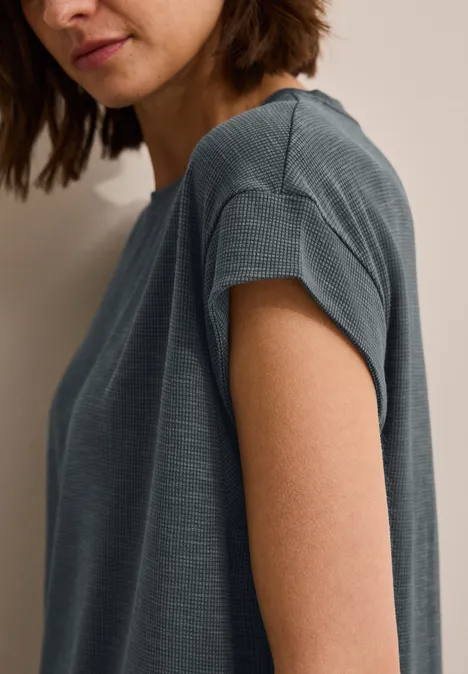 Softes Strukturshirt slate khaki