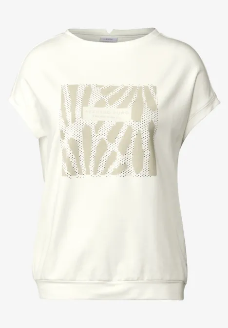 T-shirt avec imprimé vanilla white