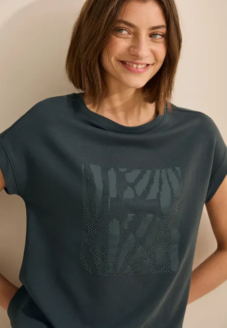 T-shirt avec imprimé slate khaki