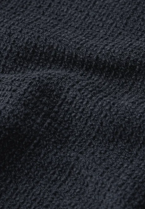 Bouclé-Hoodie universal blue