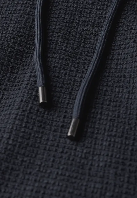 Bouclé-Hoodie universal blue