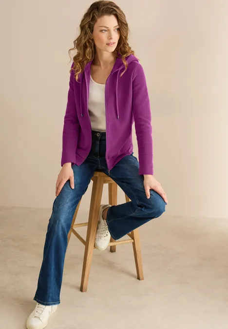Kapuzenjacke anemone pink