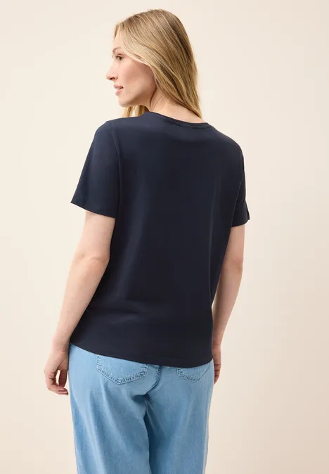 Shirt mit Wording Artwork universal blue