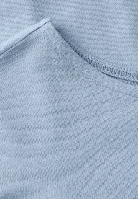T-Shirt mit Grafik Print pastel blue