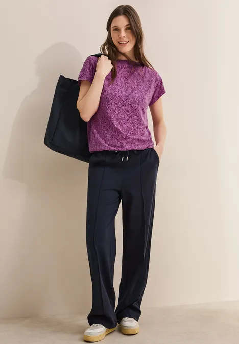 Melange-Look Shirt anemone pink melange