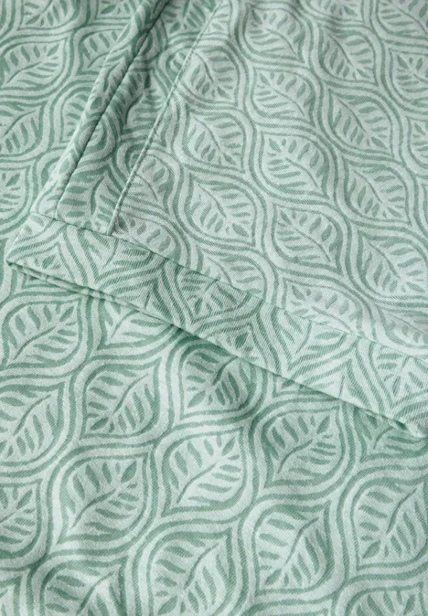 Melange-Look Shirt matcha green melange