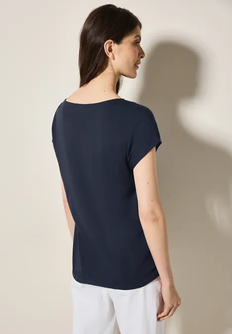Gemustertes T-Shirt universal blue
