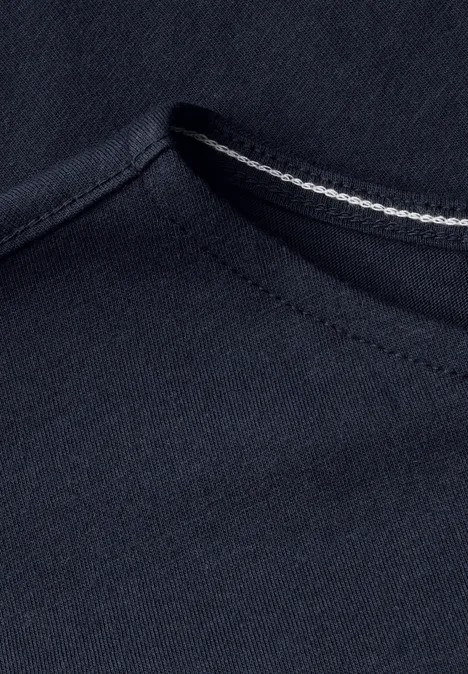 Gemustertes T-Shirt universal blue